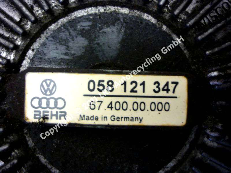 Audi A4 8D Viskolüfter mit Lüfterrad 058121347 6740000000 BEHR BJ1997